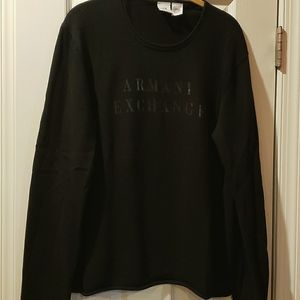 Armani Exchange mens size L sweater in black